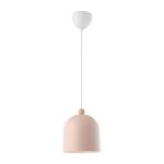 Nordlux Gaston Pendelleuchte Metall und Holz Rosa | Geeignet für E27