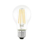 Eglo LED Birne E27 Fadenlampe Klar 7.3W 806lm - 830 Warmweiß | Ersatz Für 60W