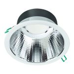 Philips LED Downlight Coreline DN142B Aluminium Weiß 19.2W 2300lm 60D - 840 Kaltweiß | Ausschnitt 200mm - IP54 - UGR<19