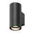 SLV Asto Aluminium Schwarz | Geeignet für 1x GU10