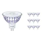 Mehrfachpackung 10x Philips CorePro LEDspot LV GU5.3 MR16 7W 830 36D | Warmweiß - Ersatz für 50W