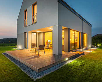 LED-Au&szlig;enbeleuchtung f&uuml;r das Haus 