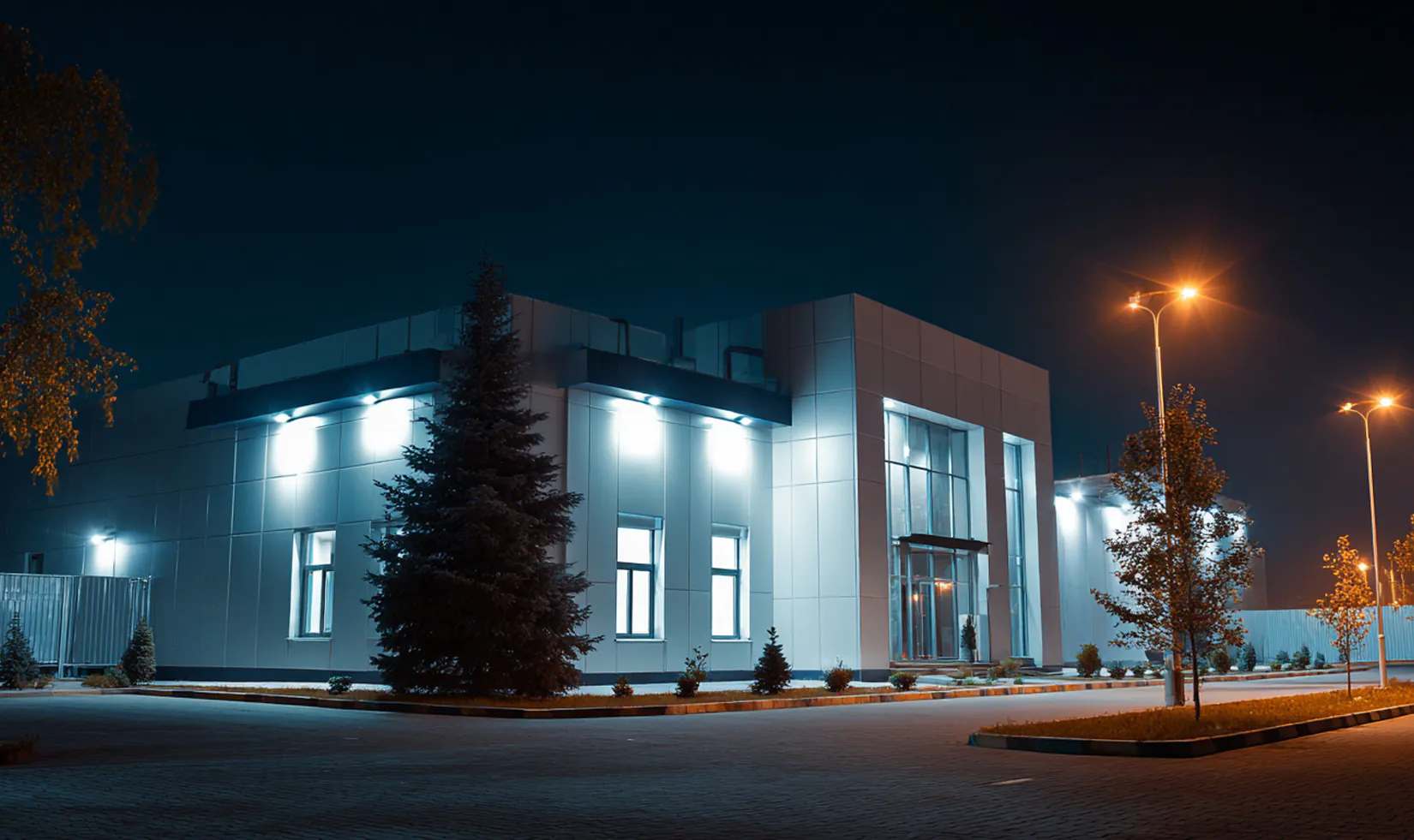 Au&szlig;enbeleuchtung Fassade